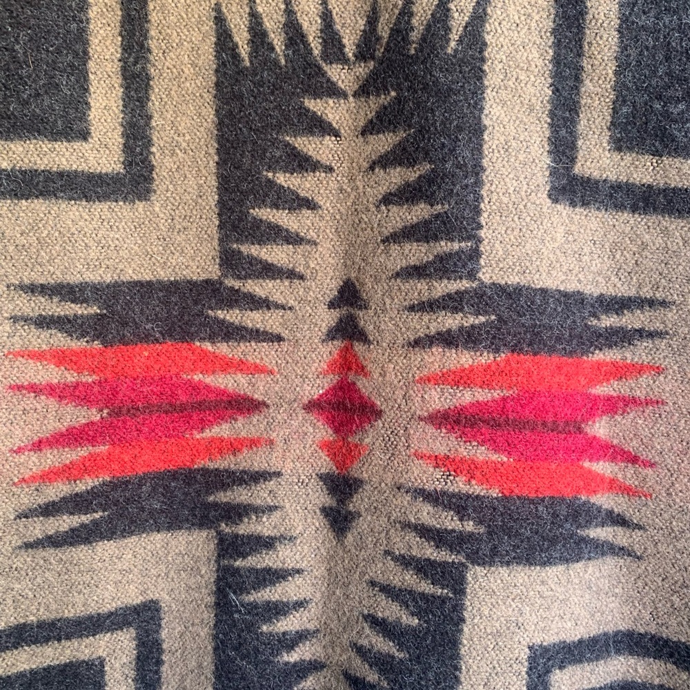 Pendleton Wool Wrap Belted Jacquard Jacket Southw… - image 5